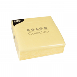 100 Servietten, 1-lagig 1/4-Falz 33 cm x 33 cm creme