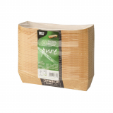 50 Snacktrays, Pappe pure 3,5 cm x 3,3 cm x 18,5 cm Good Food