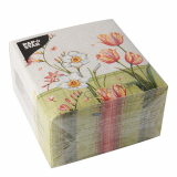 100 Servietten, 3-lagig 1/4-Falz 33 cm x 33 cm Florentina