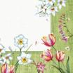 50 Servietten, 3-lagig 1/4-Falz 40 cm x 40 cm Florentina