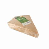 50 Pommes-Frites-Spitztüten mit Dip-Ecke, Pappe pure 19,5 cm x 16,5 cm braun/weiss Füllinhalt 100 g