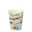50 Trinkbecher, Pappe To Go 0,2 l Ø 8 cm · 9,2 cm Newsprint