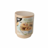 50 Backformen pure 142 ml Ø 11 cm · 2,1 cm braun