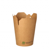 25 Snackboxen, Pappe eckig 470 ml 9,8 cm x 8,2 cm x 7 cm braun