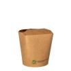 25 Snackboxen, Pappe eckig 470 ml 9,8 cm x 8,2 cm x 7 cm braun