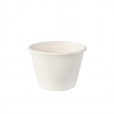 50 Schalen, Zuckerrohr pure 100 ml Ø 7,5 cm · 5,3 cm weiss