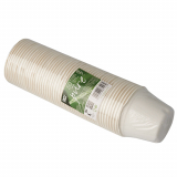 50 Schalen, Zuckerrohr pure 100 ml Ø 7,5 cm · 5,3 cm weiss