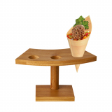 Tray, Bambus pure 9 cm x 16 cm x 7,6 cm für 3 Spitztüten