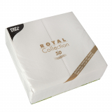 50 Servietten ROYAL Collection 1/8-Falz 40 cm x 40 cm weiss