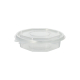 50 Verpackungsbecher mit Klappdeckeln, PP 8-eckig 250 ml 2,8 cm x 11 cm x 11 cm transparent