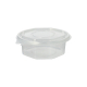 50 Verpackungsbecher mit Klappdeckeln, PP 8-eckig 375 ml 4,2 cm x 11 cm x 11 cm transparent