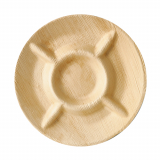 6 Teller, Palmblatt "pure" 5-geteilt Ø 24,5 cm · 2 cm