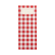 520 Bestecktaschen 20 cm x 8,5 cm rot Vichy Karo inkl. weißer Serviette 33 x 33 cm 2-lag.