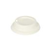 50 Dom-Deckel, Zuckerrohr pure rund Ø 9 cm · 2,5 cm weiss