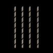 100 Shake-Halme, Papier Ø 8 mm · 20 cm schwarz/weiss Stripes