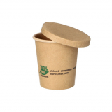 50 Portionsbecher, Pappe 120 ml Ø 6 cm · 6,6 cm braun