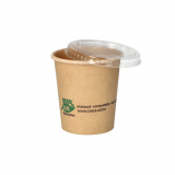 50 Portionsbecher, Pappe 120 ml Ø 6 cm · 6,6 cm braun