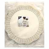 100 Tortenspitzen Fine Line rund Ø 28 cm weiss "Firenze" Premium-Qualität