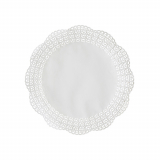 100 Tortenspitzen Fine Line rund Ø 25 cm weiss "Firenze" Premium-Qualität