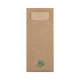 520 Bestecktaschen 20 cm x 8,5 cm braun 100% Fair inkl. naturfarbener Recycling-Serviette 33 x 33 cm 2-lag.
