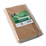 100 Trinkhalme, Papier pure Ø 6 mm · 20 cm braun