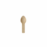 100 Fingerfood - Löffel, Holz pure 7,6 cm
