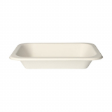 100 Siegelschalen, Zuckerrohr "safe:pack pure" 4,2 cm x 18,5 cm x 23,5 cm weiss