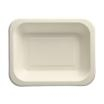 100 Siegelschalen, Zuckerrohr "safe:pack pure" 4,2 cm x 18,5 cm x 23,5 cm weiss