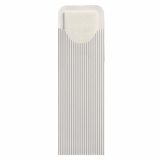 500 Bestecktaschen 23,5 cm x 7,3 cm weiss Lines inkl. weißer Serviette 40 x 40 cm 2-lag.