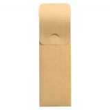 500 Bestecktaschen 23,5 cm x 7,3 cm natur inkl. weißer Serviette 40 x 40 cm 2-lag.