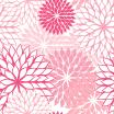 20 Servietten, 3-lagig 1/4-Falz 40 cm x 40 cm rose Floralies