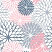 20 Servietten, 3-lagig 1/4-Falz 40 cm x 40 cm grau Floralies