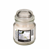 Flavour by GALA Bonbonglas mit Wachsfüllung Ø 60 mm · 85 mm weiss - Fresh Linen