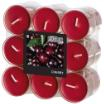18 Flavour by GALA Duftlichte Ø 38 mm · 24 mm bordeaux - Cherry in Polycarbonathülle