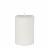 Stumpenkerze Ø 70 mm · 100 mm weiss aus 100% Stearin, durchgefärbt