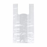 200 Hemdchen-Tragetaschen, HDPE 55 cm x 22 cm x 15 cm weiss mittel
