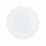 100 Tortenspitzen rund Ø 18 cm weiss
