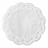 100 Tortenspitzen rund Ø 34 cm weiss