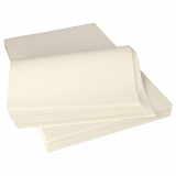 Pergament-Ersatz, 1/8 Bogen pure 37,5 cm x 25 cm weiss à 12,5 kg, fettdicht