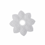 100 Kerzen-Manschetten rund Ø 10 cm weiss
