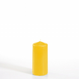Stumpenkerze Ø 50 mm · 100 mm goldgelb