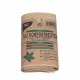 50 Abfallbeutel Kraftpapier 10 l 35 cm x 21 cm x 15 cm braun