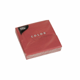 20 Servietten, 3-lagig 1/4-Falz 24 cm x 24 cm bordeaux