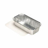 25 Schalen, Alu + Einlegedeckel, PE-beschichtet eckig 1 l 5,4 cm x 11 cm x 21,3 cm