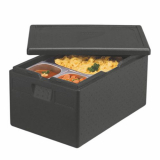 Isolier-Transportbehälter, EPP 60 cm x 40 cm x 28 cm schwarz Gastro-Norm 1/1