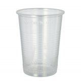 50 Trinkbecher, PP 0,4 l Ø 9,5 cm · 12,2 cm transparent mit Schaumrand