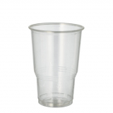70 Kaltgetränkebecher, PLA pure 0,25 l Ø 7,8 cm · 11 cm glasklar mit Schaumrand