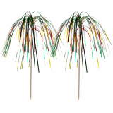 100 Deko-Picker 15,5 cm Feuerwerk multicolor