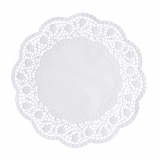 250 Tortenspitzen rund Ø 30 cm weiss