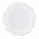 250 Tortenspitzen rund Ø 32 cm weiss